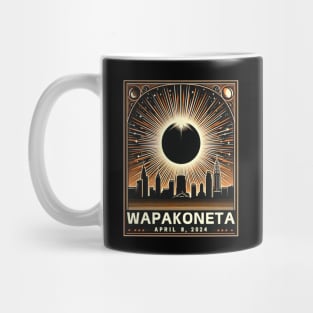 8 april 2024 Total Solar Eclipse in wapakoneta ohio OH Mug